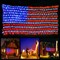 LED American Flag Lights,6.5ft*3.2ft Waterproof Led Flag Net Light Outdoor for 4th of July Decorations,Independence Day,Memorial Day, Festival, Garden,Outdoor Christmas Decoration